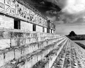 Palace Steps, Uxmal, Mexico 02