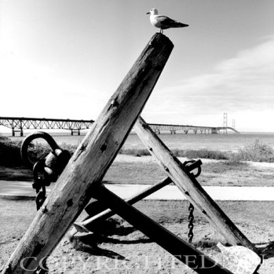 Mackinac Bridge & Anchor, Michigan 03